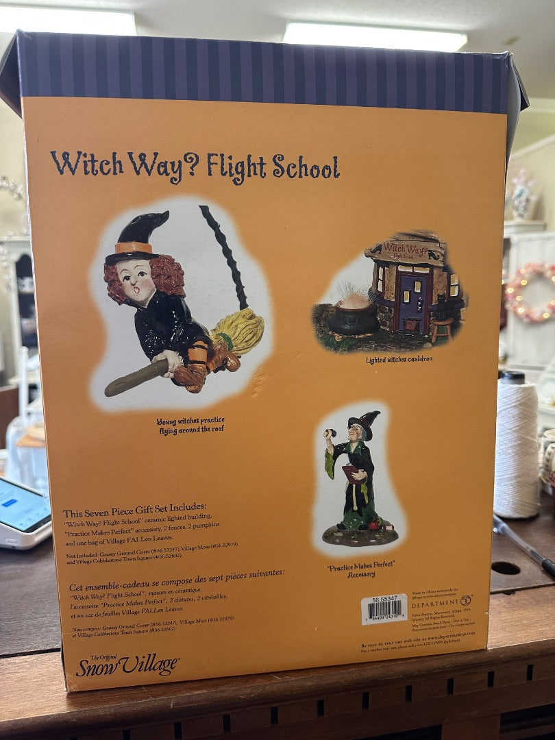 Dept 56 Witch Way? Flight School
