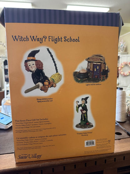 Dept 56 Witch Way? Flight School