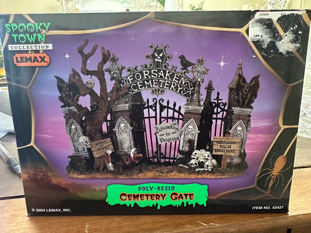 Lemax Cemetery Gate