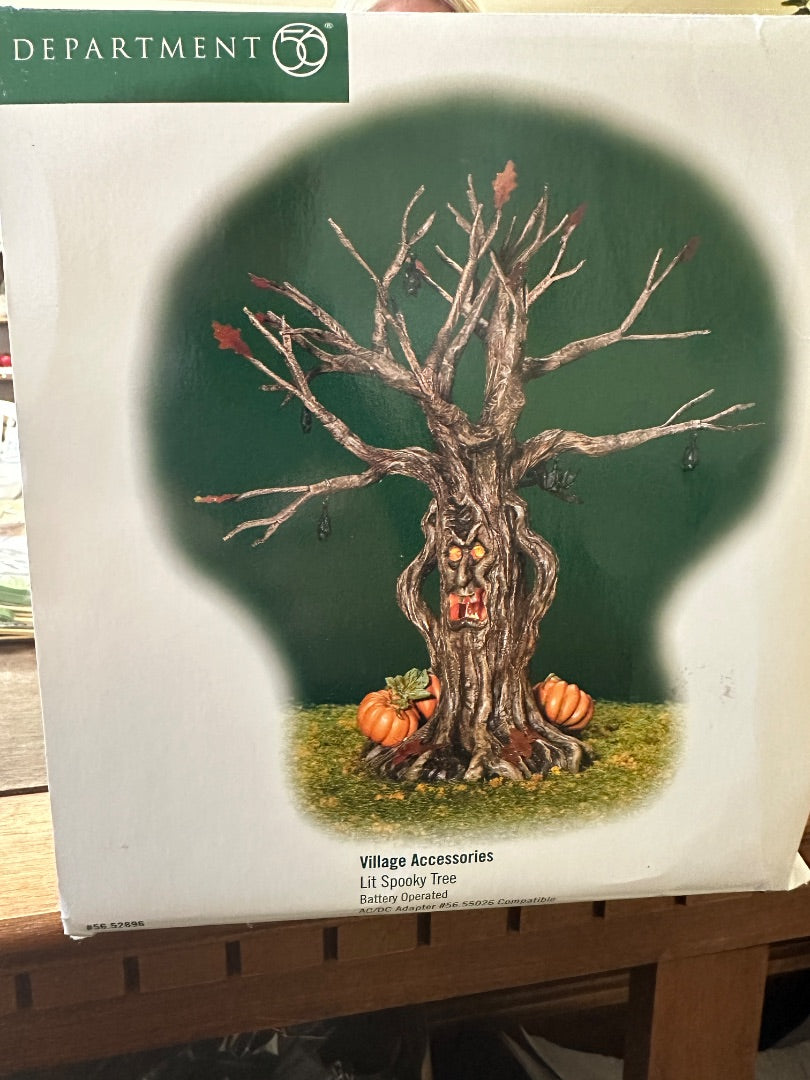 Dept 56 Village Accessories:  Spooky Lit Tree