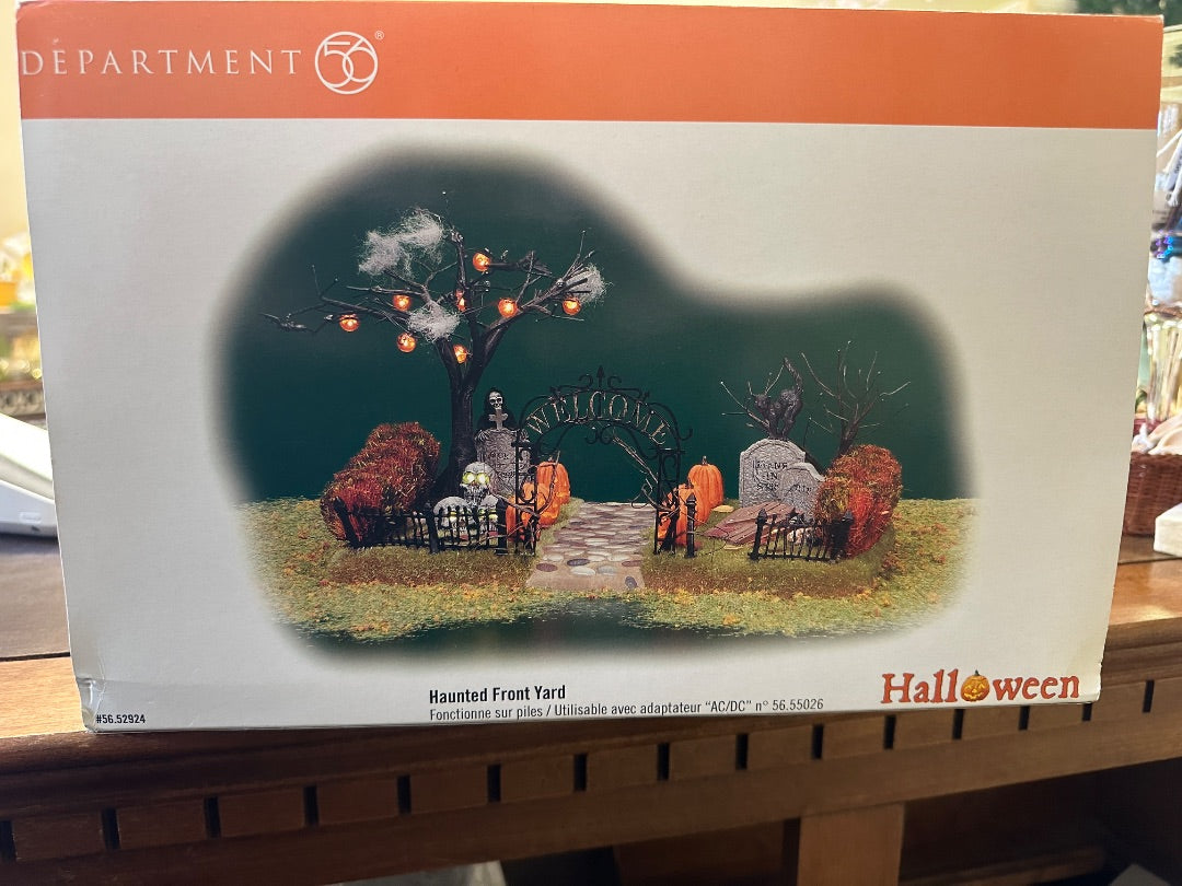Dept 56 Haunted Front Yard