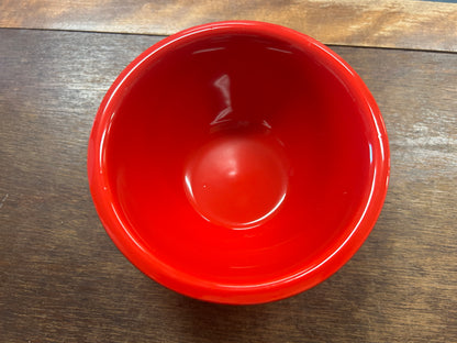 Red & White Terramoto Ceramics Peppermint Bowl, 4 1/2"