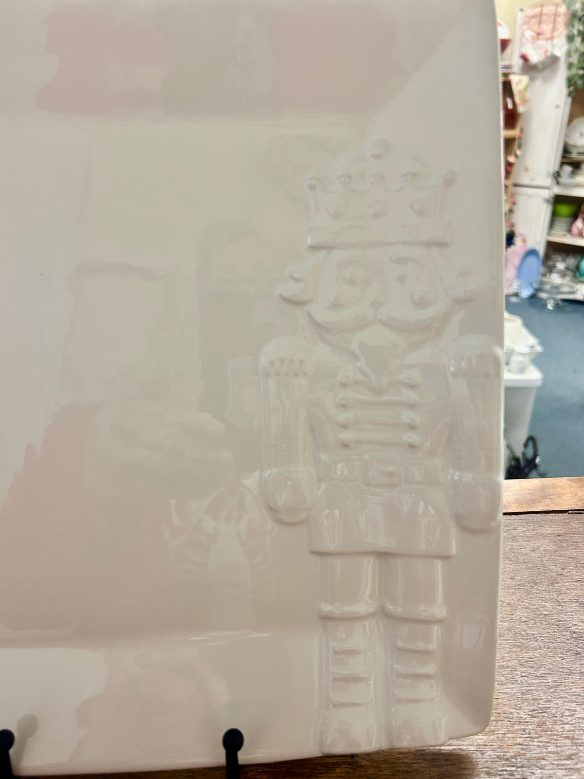 White Royal Standard Royal Nutcracker Square Platter, 11 1/2"