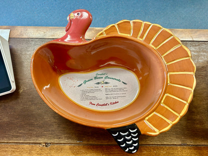 Orange Campbell Soup Turkey Casserole Baker, 12"
