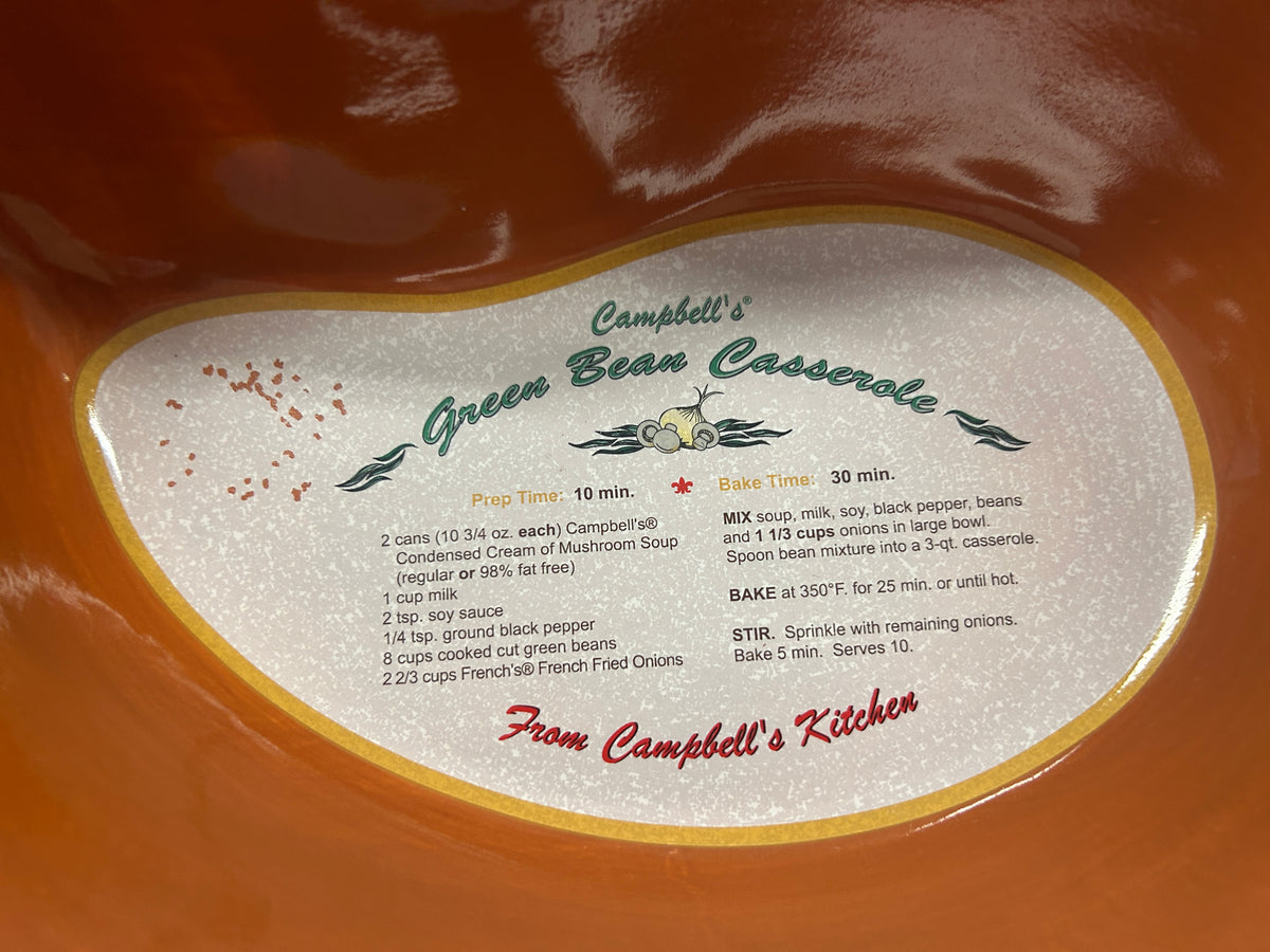 Orange Campbell Soup Turkey Casserole Baker, 12"