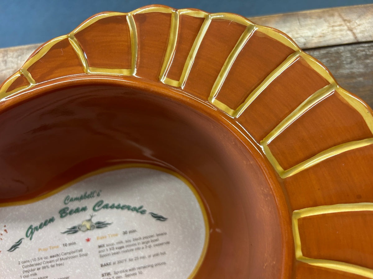 Orange Campbell Soup Turkey Casserole Baker, 12"