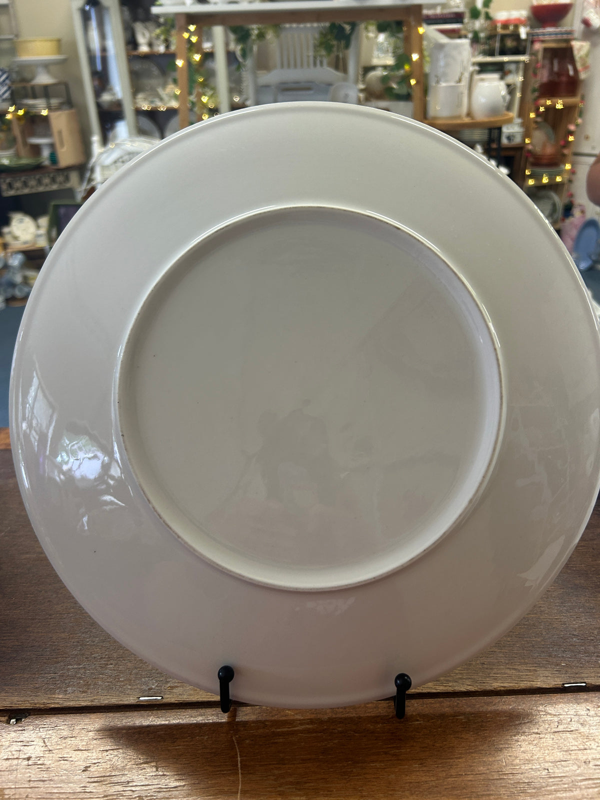 Multicolor Elaine Thompson Snowman Round Platter, 12 1/4"