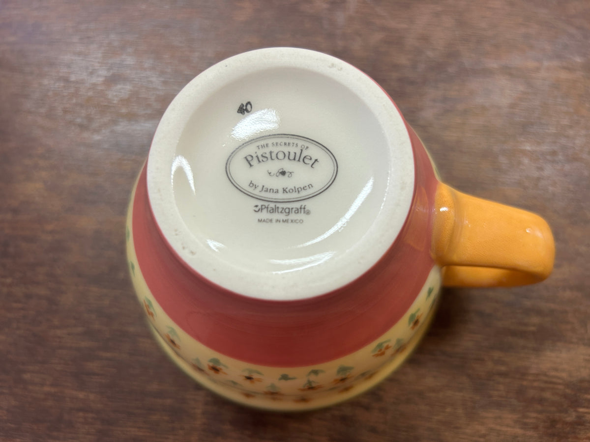 Multicolor Pfaltzgraff Pistoulet Mug, 3 3/4"