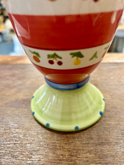 Multicolor Pfaltzgraff Pistoulet Parfait Glass/Vase, 7"