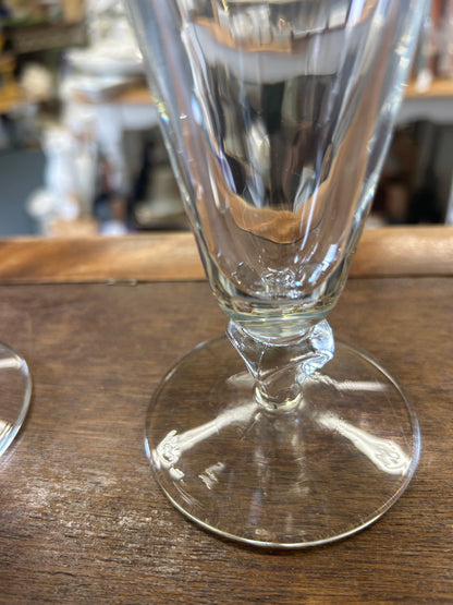 Clear  Pilsner Beer Glass Set of 2, 8"