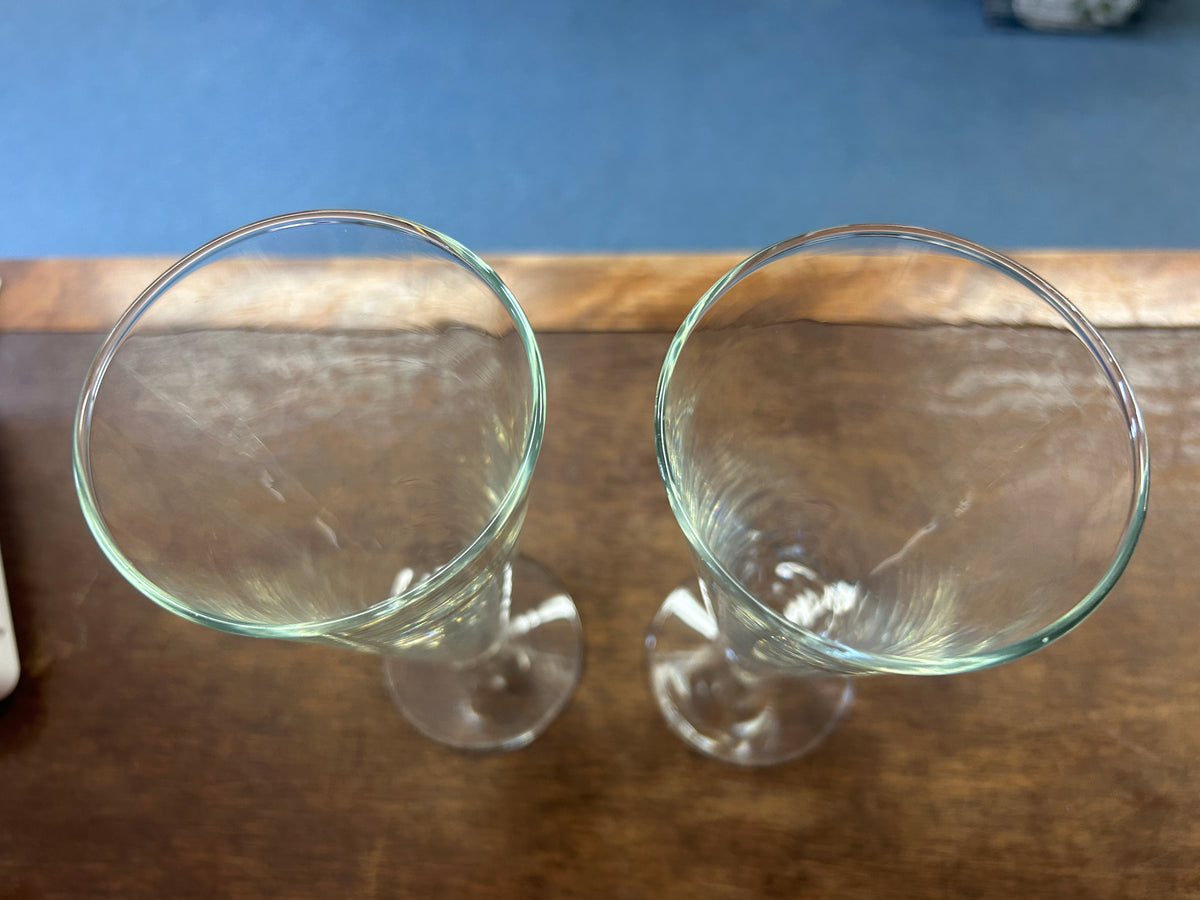 Clear  Pilsner Beer Glass Set of 2, 8"