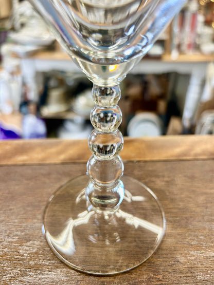 Clear Libbey Martini Glass Round Stem, 7"