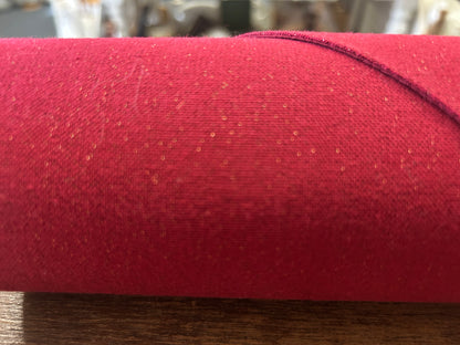 Pampered Chef Red Sparkle Table Runner Tassles
