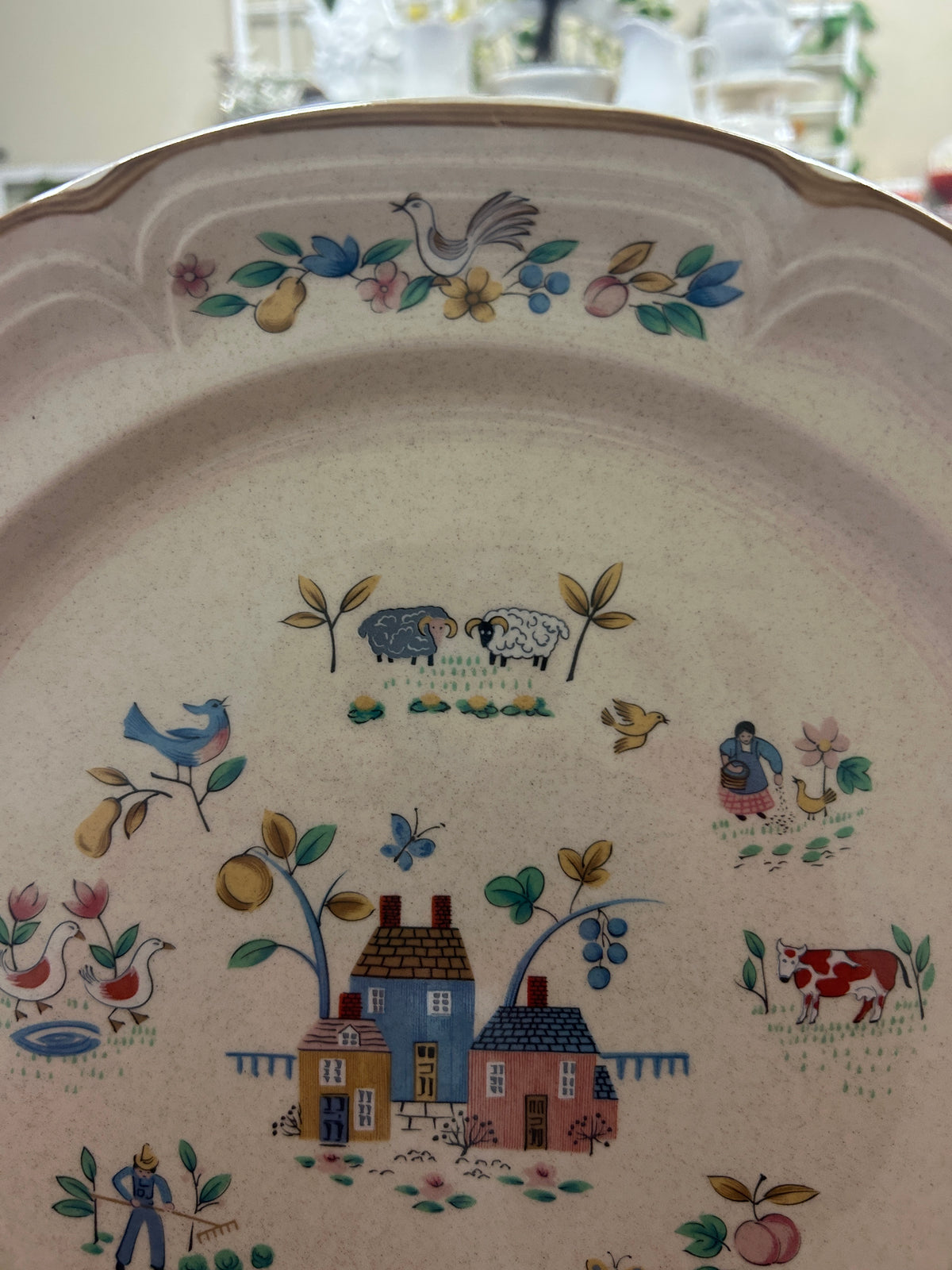 Multicolor International Tableworks Heartland Platter Japan, 12 3/4"