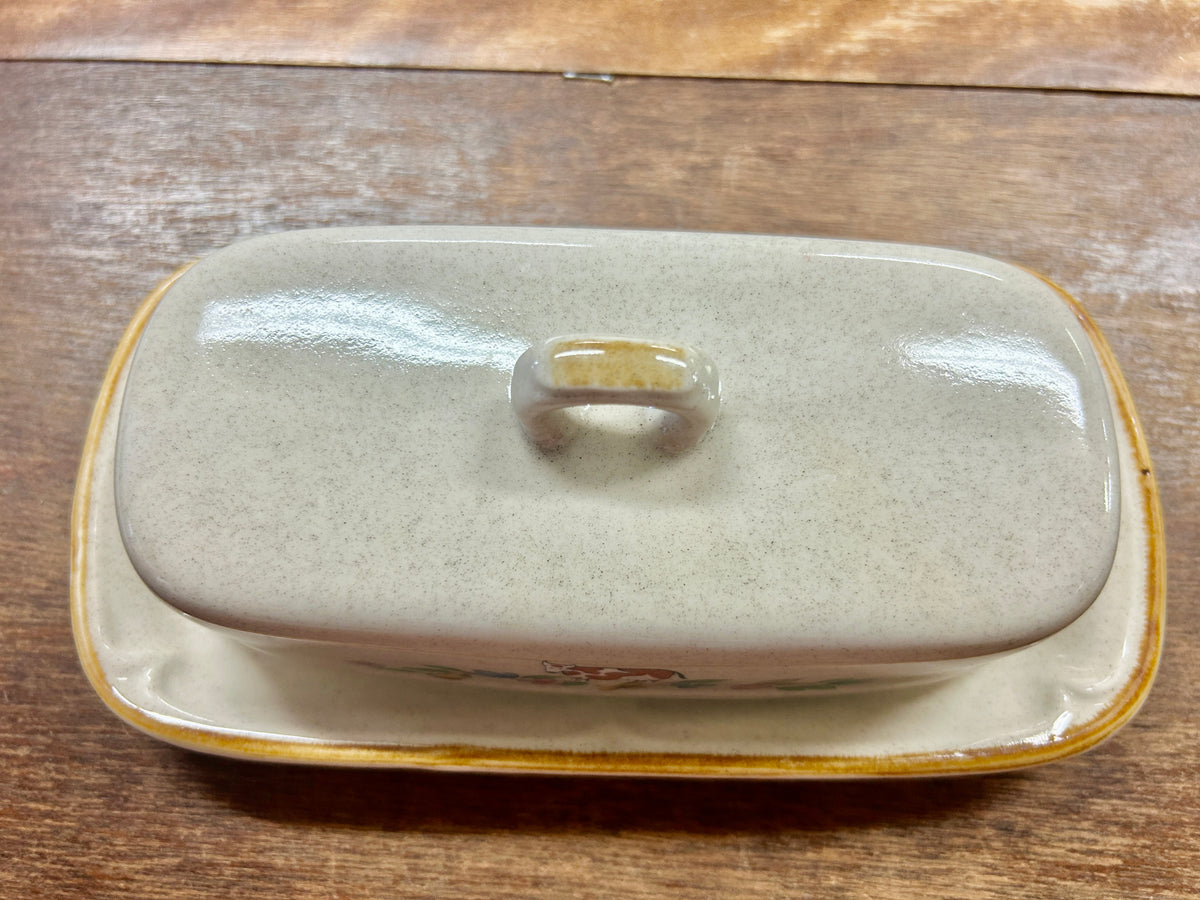 Multicolor International Heartland Butter Dish Japan, 8"