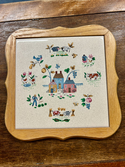 Multicolor International Tableworks Heartland Trivet, 7 1/2"