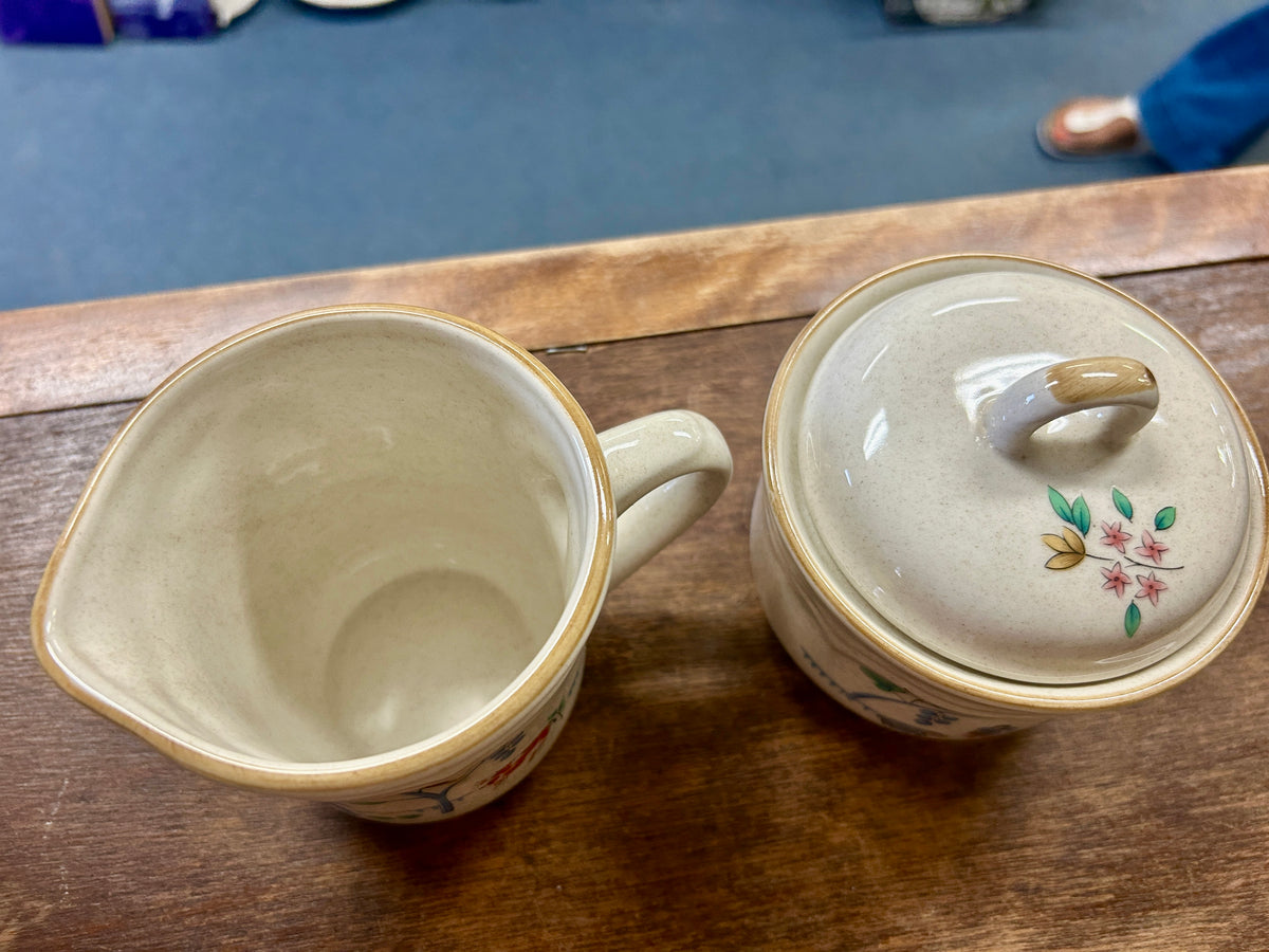 Multicolor International Tableworks Heartland Sugar & Creamer Japan, 4"