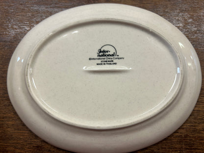 Multicolor International Tableworks Heartland Gravy Boat & Plate Japan, 7 3/4"