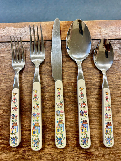 Multicolor International Tableworks Heartland 5 Pc Silverware