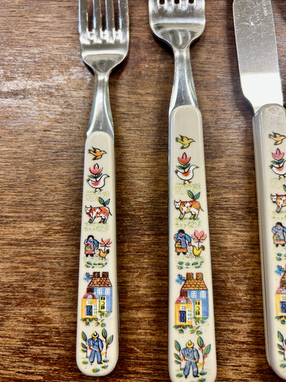 Multicolor International Tableworks Heartland 5 Pc Silverware