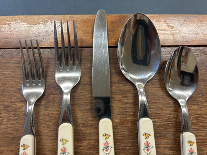 Multicolor International Tableworks Heartland 5 Pc Silverware