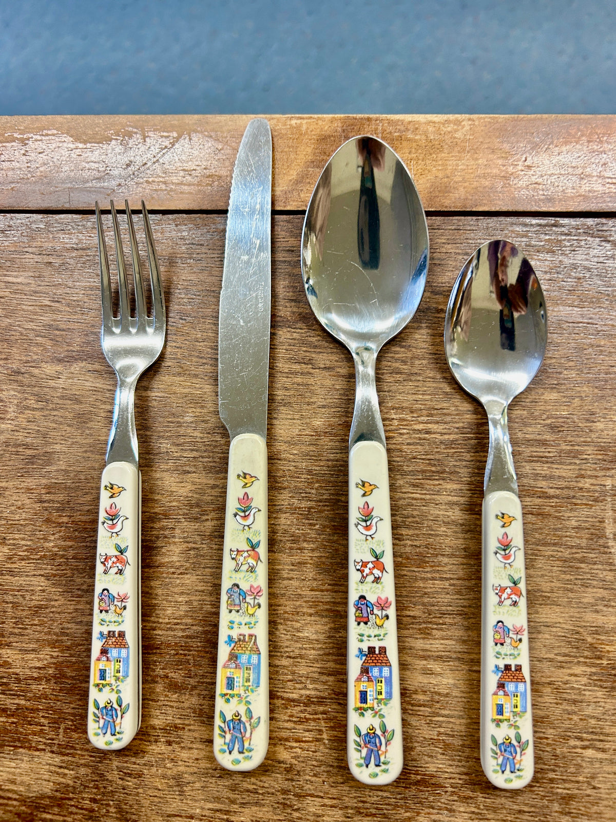 Multicolor International Tableworks Heartland 4 Pc Silverware