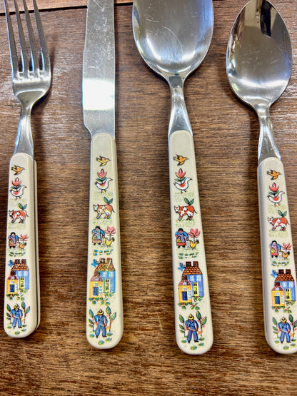 Multicolor International Tableworks Heartland 4 Pc Silverware
