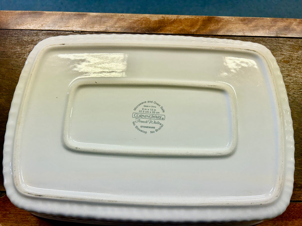 Corningware French White 13 x 9 Baker, 13"