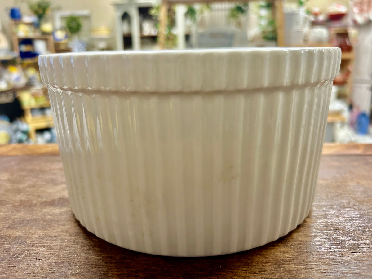 Crate & Barrel White Bowl, 7 1/2"
