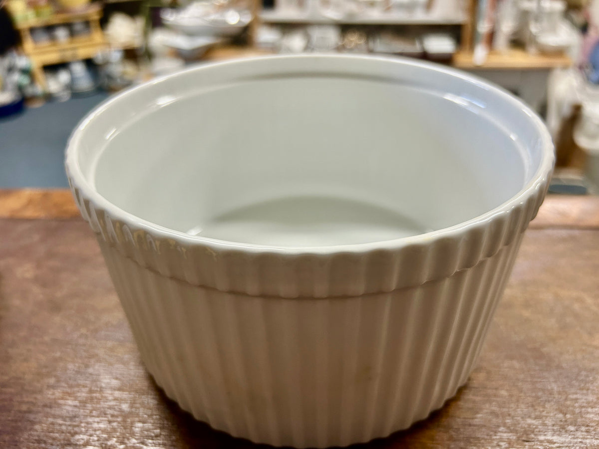 Crate & Barrel White Bowl, 7 1/2"