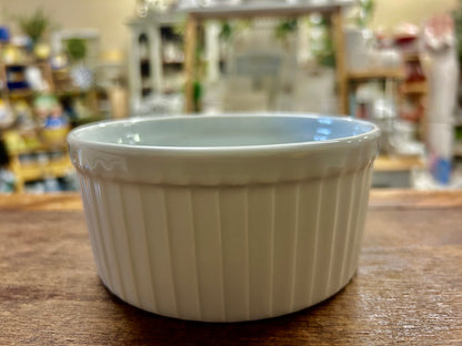 Pillivuyt White Ramekin Bowl France, 5"