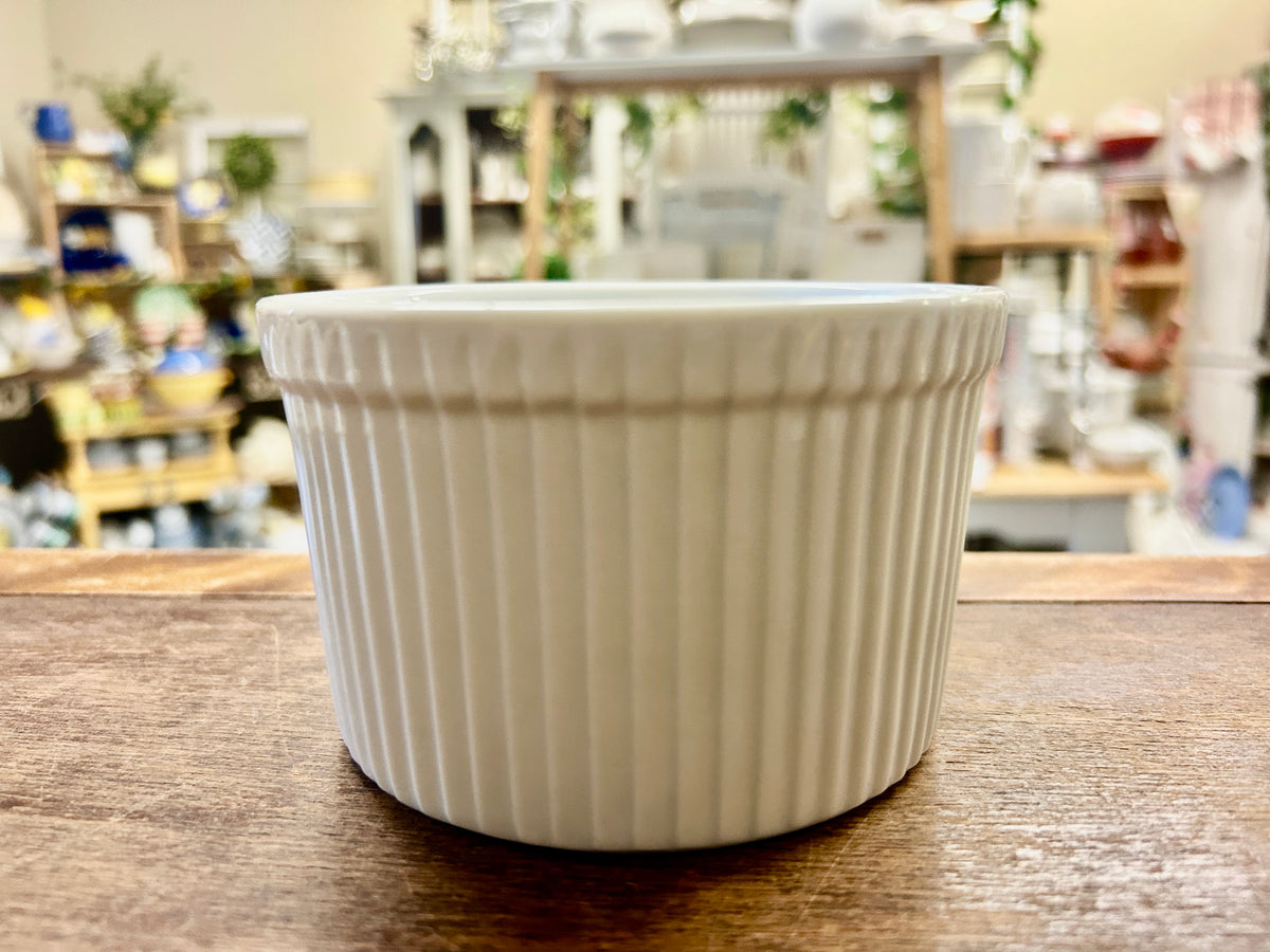Sur la Table White Ramekin Bowl, 4 3/4"