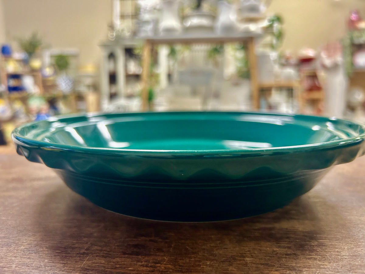 Fiestaware Green Pie Plate, 9"
