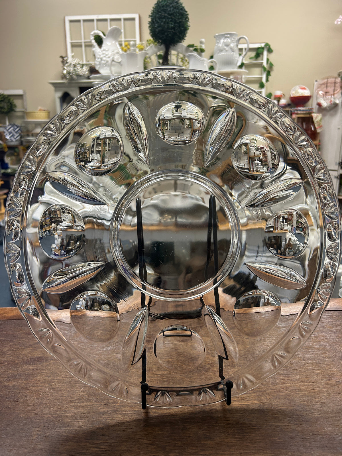Clear Colony Glass Classique Round Platter, 14 1/4"