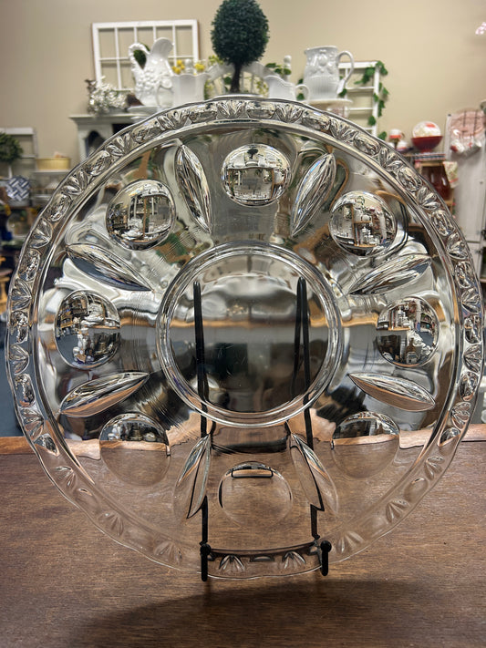 Clear Colony Glass Classique Round Platter, 14 1/4"