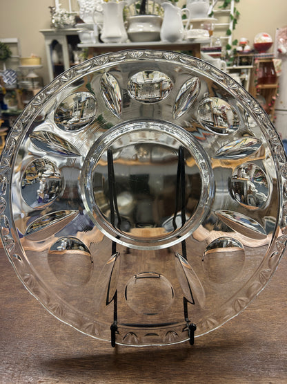 Clear Colony Glass Classique Round Platter, 14 1/4"