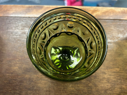 Indiana Glass Colony Park Lane Green Glass, 4 1/4"