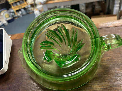 Anchor Hocking Uranium Green Juicer, 8"