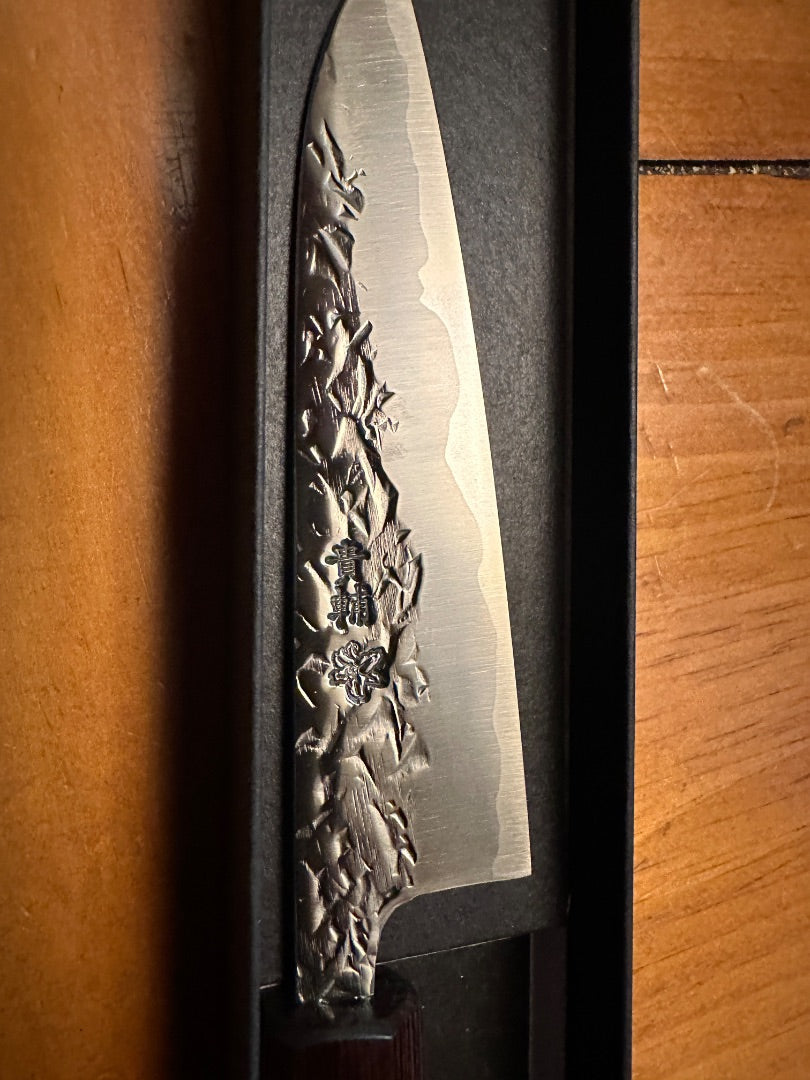 Kisuke Manaka Aogami #2 ATS-34 120mm Japanese Petty Knife