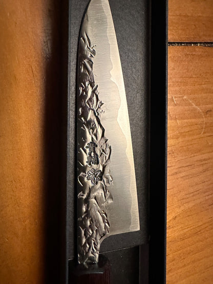 Kisuke Manaka Aogami #2 ATS-34 120mm Japanese Petty Knife