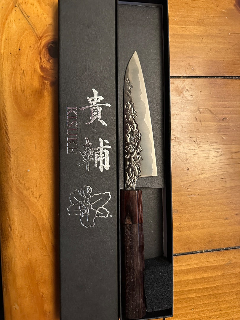 Kisuke Manaka Aogami #2 ATS-34 120mm Japanese Petty Knife