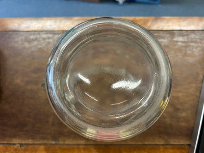Etched Clear Pitcher, 8 1/4"