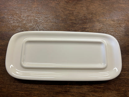 Blue & White Pfaltzgraff Winter Frost Butter Dish, 7"