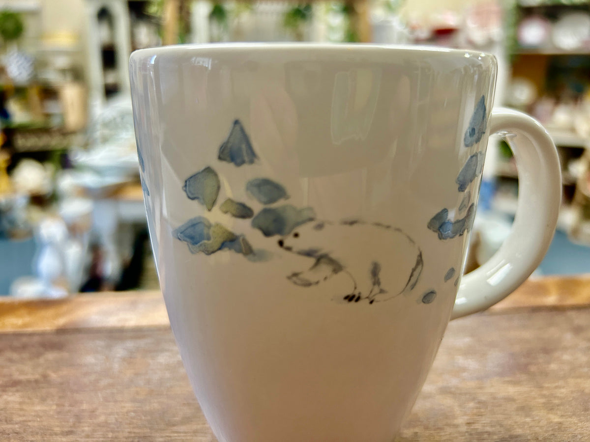 Blue & White Pfaltzgraff NEW Winter Frost Mug, 4 3/4"