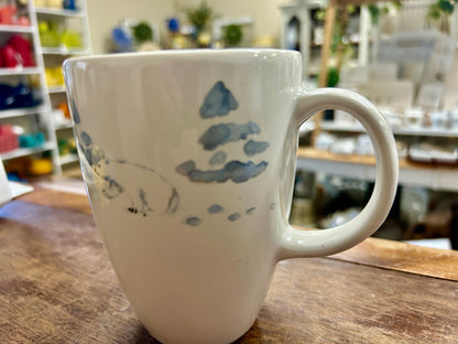 Blue & White Pfaltzgraff NEW Winter Frost Mug, 4 3/4"