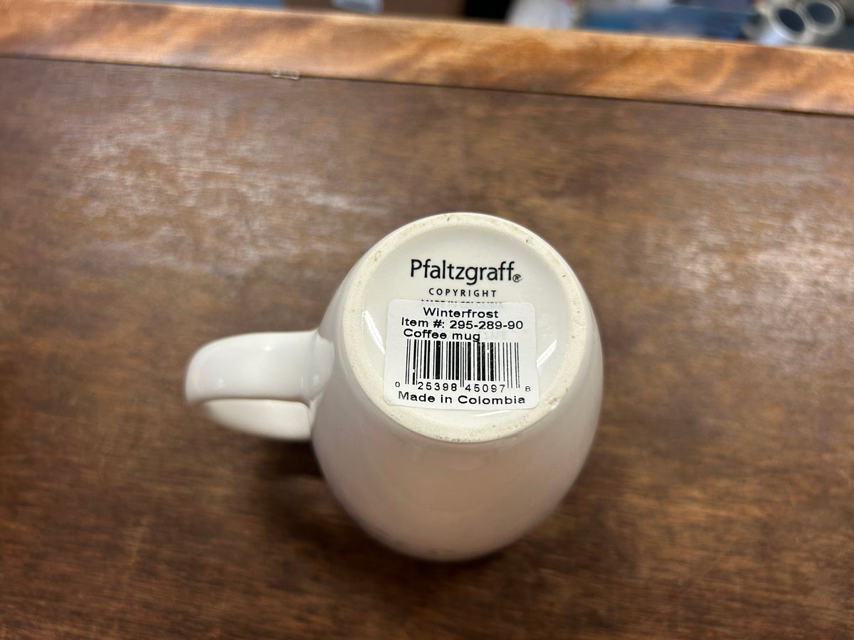 Blue & White Pfaltzgraff NEW Winter Frost Mug, 4 3/4"