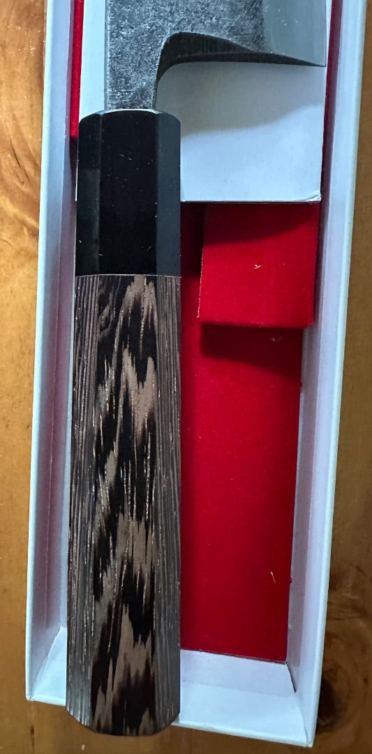 Hatsukokoro Shirasagi Blue #2 Kurouchi Tsuchime Kiritsuke Deba 150