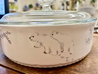 Blue & White Pfaltzgraff NEW Winter Frost 1.5 QT Baker, 1.5 QT