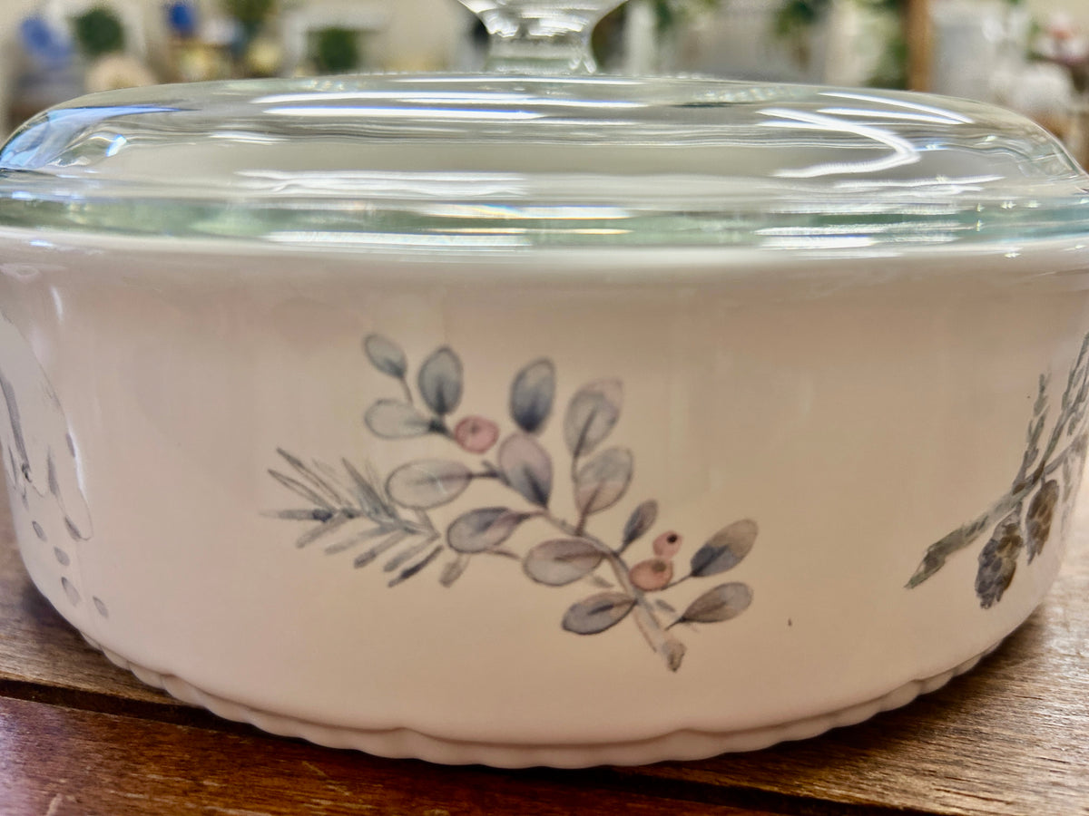 Blue & White Pfaltzgraff NEW Winter Frost 1.5 QT Baker, 1.5 QT