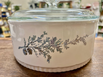 Blue & White Pfaltzgraff NEW Winter Frost 2.5 QT Baker, 8 3/4"